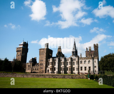 Cardiff Castle in South Wales Stock Photo