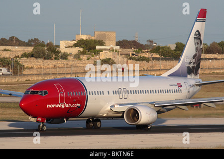 Norwegian Airways (formerly Norwegian Air Shuttle) Boeing 737-800 airliner taking off Stock Photo