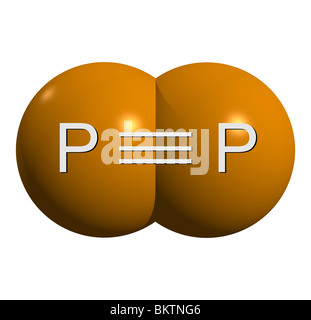 Phosphormolekül N2 / phosphorus molecule P2 Stock Photo - Alamy