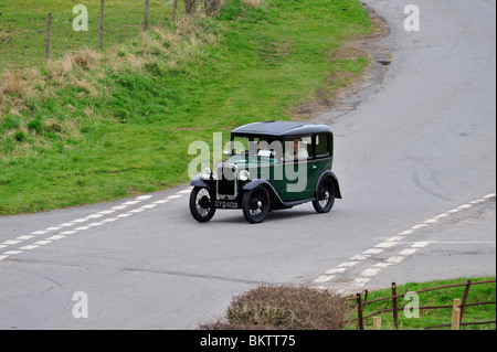 1932 Austin Seven Box Saloon. Vintage Cars ON THE OPEN ROAD. Stock Photo