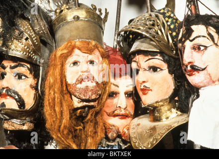 sicilian puppets,sicily,italy Stock Photo