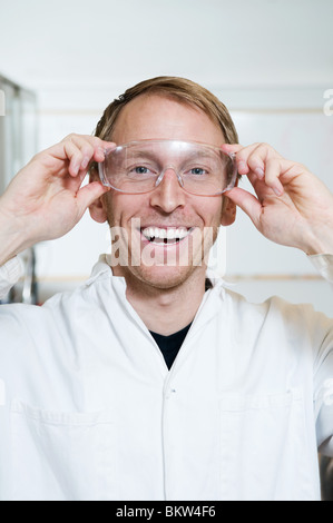 Funny researcher Stock Photo
