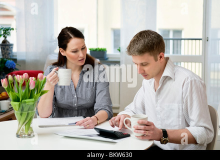 Couple having coffee Stock Photo