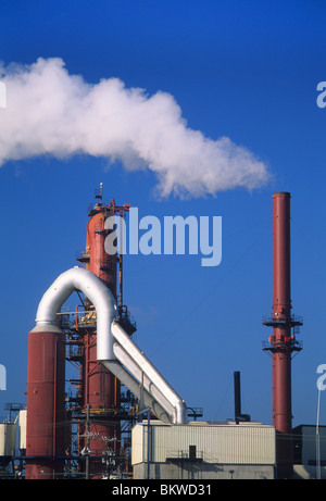 Industrial Smoke Stack Pollution United States Stock Photo