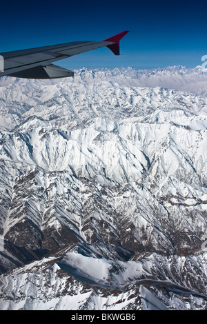 Aerial view of Ladakh Range Stock Photo
