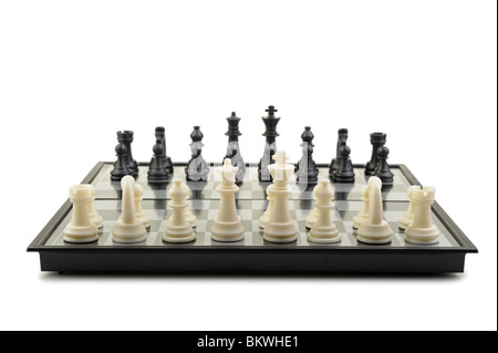 Chess. Desktop logic game. Isolated on white Stock Photo