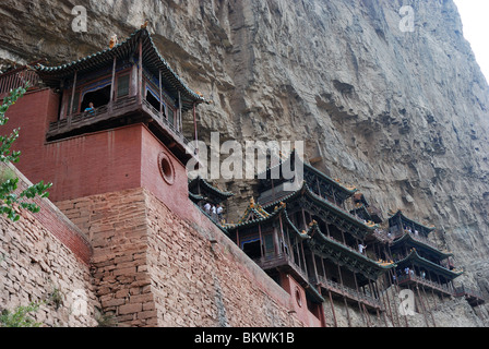 The 'Hanging Temple', Shanxi, China. Stock Photo