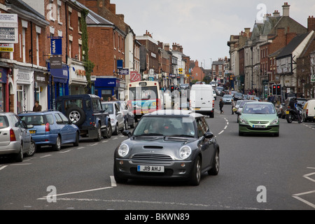 Market Street in Ashby de la Zouch, Leicestershire, England. Stock Photo