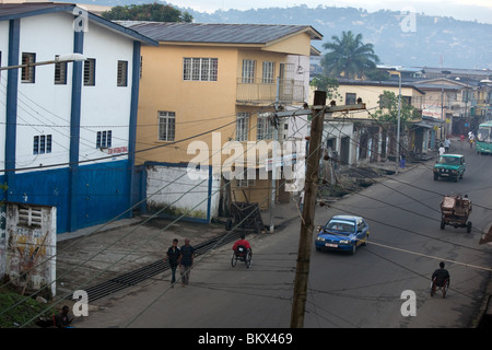 Street in Freetown, Sierra Leone, West Africa Stock Photo