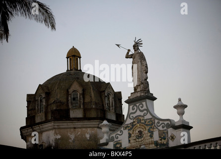 San Francisco church's dome in Cuetzalan del Progreso, Mexico Stock Photo