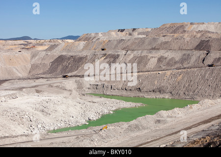 The Beltana number 1 mine, an open cast or drift coal mine managed by Xstrata coal in the Hunter Valley, New South Wales Stock Photo
