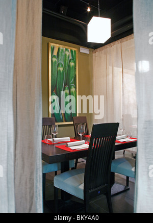 contemporary japanese restaurant in Milano Stock Photo