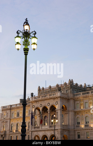 Palazzo del Governo on the  Piazza dell'Unita d'Italia, Trieste, Friuli-Venezia Giulia, Upper Italy, Italy Stock Photo