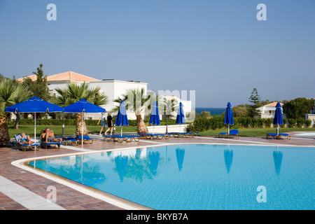 Pool of the Neptune Village, Neptune Resort, Kos, Greece Stock Photo