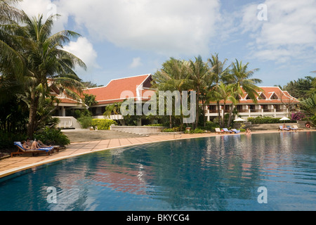 Santiburi Dusit Resort, Mae Nam Beach, Hat Mae Nam, Ko Samui, Thailand Stock Photo