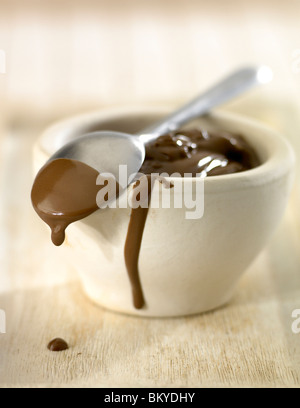 melted chocolate Stock Photo