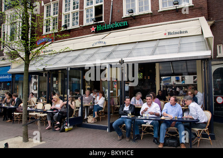 Luxembourg Spui Amsterdam Cafe Restaurant  bar pub Netherlands Stock Photo