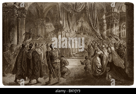 Charlemagne Crowned Stock Photo - Alamy