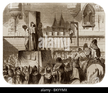 Death penalty in the Middle Ages Stock Photo - Alamy