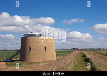 Martello tower's Bawdsey, Suffolk, UK. Stock Photo