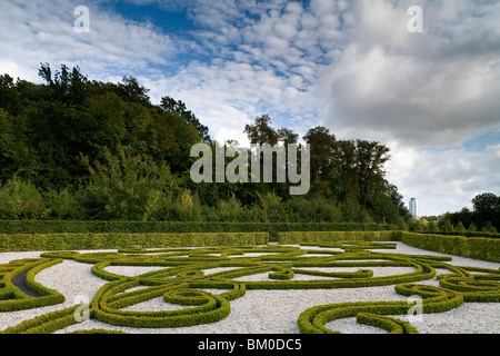 Barock terrace garden, Neuwerkgarten, Gottorf Castle, Schleswig, Schleswig-Holstein, Germany, Europe Stock Photo