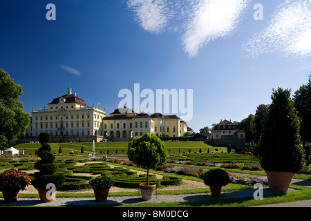 Ludwigsburg palace with garden, Ludwigsburg, Baden-Wuerttemberg, Germany, Europe Stock Photo
