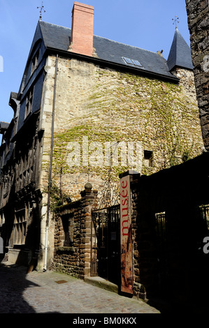 Regional Art Museum in Plantagenet City, Old town of Le Mans, Sarthe, France Stock Photo