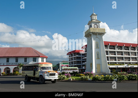 Apia Clocktower, Apia, Upola Island, Samoa Stock Photo