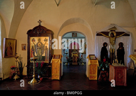 Russia,Pskov,Mirozhsky Monastery,12-18 th century,St. Stephen Church,17th century Stock Photo