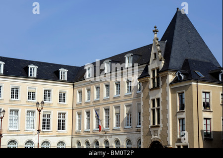 City Hall in Plantagenet City, Old town of Le Mans, Sarthe, France Stock Photo