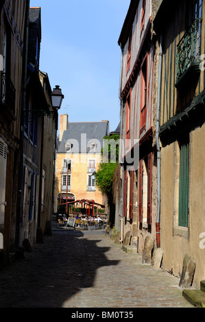 Old houses in Plantagenet City, Old town of Le Mans, Sarthe, France Stock Photo