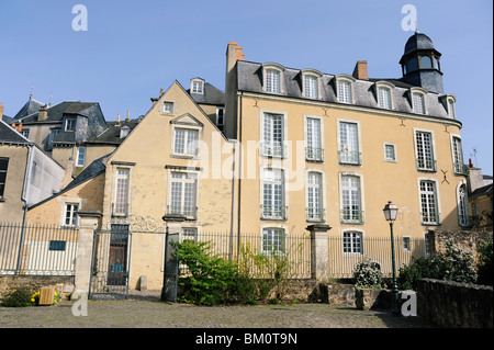 Esplanade du Bicentenaire in Plantagenet City, Old town of Le Mans, Sarthe, France Stock Photo