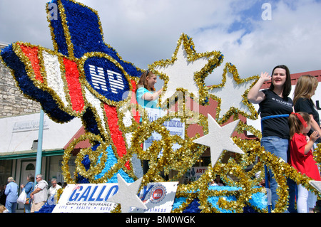 Parade in Burnet, Texas, USA Stock Photo