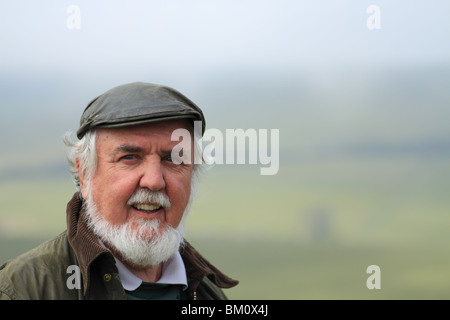 Portrait of a local taken on the South Downs near Eastbourne, East Sussex, England Stock Photo