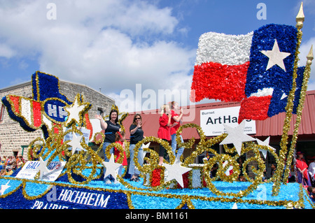 Parade in Burnet, Texas, USA Stock Photo