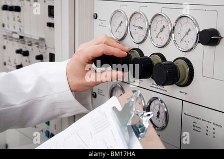 Doctor working in a laboratory Stock Photo