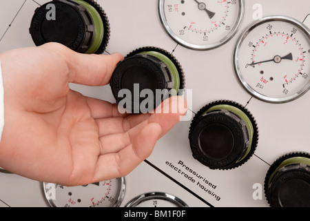 Doctor working in a laboratory Stock Photo