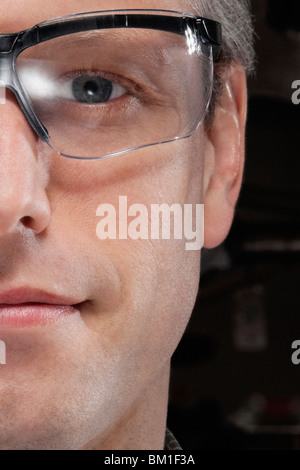 Portrait of a doctor wearing protective eyewear Stock Photo