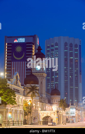 Sultan Abdul Samad Building and Dayabumi complex, Merdeka Square, Kuala Lumpur, Malaysia, Southeast Asia, Asia Stock Photo