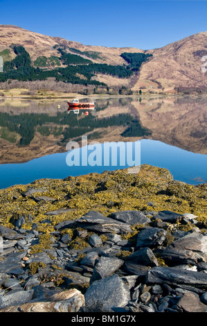 Reflections in Loch Leven, Near Ballachulish, Glencoe, Scottish Highlands, Scotland, UK Stock Photo