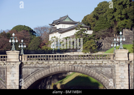 Niju Bashi bridge, Imperial Palace, Tokyo, Japan, Asia Stock Photo