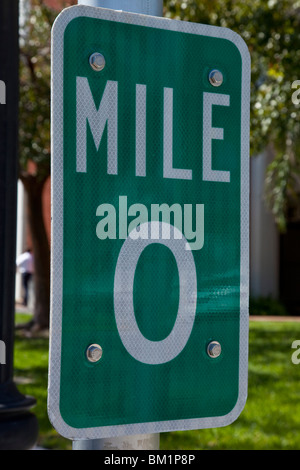 Mile 0 sign, Key West, Florida, USA Stock Photo