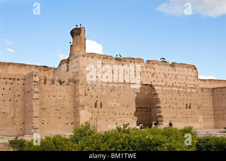 Ruins of the El Badi Palace, Marrakech (Marrakesh), Morocco, North Africa, Africa Stock Photo