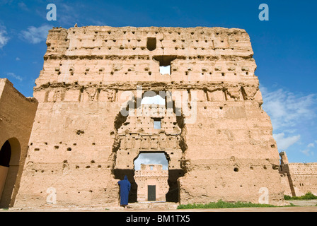 Ruins of the El Badi Palace, Marrakech (Marrakesh), Morocco, North Africa, Africa Stock Photo