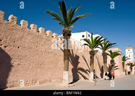 View of the ramparts of the Old City, UNESCO World Heritage Site, Essaouira, Morocco, North Africa, Africa Stock Photo