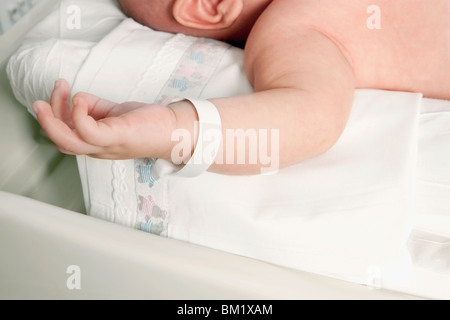 Newborn baby in a hospital Stock Photo