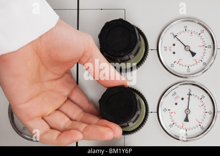 Doctor working in a laboratory Stock Photo