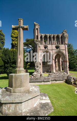 Dryburgh Abbey, near St. Boswells, Borders, Scotland, United Kingdom, Europe Stock Photo