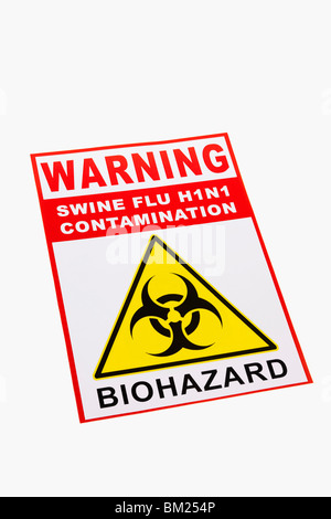 Vertical background image of Warning biohazard sign on steel storage ...