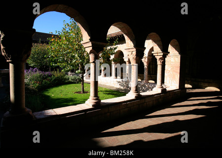 Cuxa cloister dating from the 12th century, Cloisters of New York, New York, United States of America, North America Stock Photo